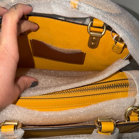 Coach Yellow Satchel with Mickey Mouse Design - Picture 4 of 5